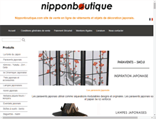Tablet Screenshot of nipponboutique.fr